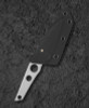 Bestech Knives VK-Core (BTKF05A) 3.19" Sandvik 14C28N Bead Blasted Wharncliffe Plain Blade, Bead Blasted 14C28N Handle, Black Kydex Sheath