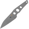 Bestech Knives VK-Core (BTKF05C) 3.19" Sandvik 14C28N Acid Dark Stonewashed Wharncliffe Plain Blade, Acid Dark Stonewashed 14C28N Handle, Black Kydex Sheath