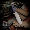 Halfbreed MIK-02 Medium Infantry Knife (MIK-02 DE) 5.31" K110 D2 Dark Earth Partially Serrated Tanto Blade, Dark Earth G-10 Handle, Dark Earth Molded Kydex Sheath
