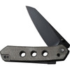 CIVIVI Vision FG (CIVC220363) 3.54" Nitro-V Black Reverse Tanto Plain Blade, Dark Green Canvas Micarta Handle
