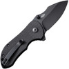 CIVIVI Knives Gordo (CIVC22018C1) 2.51" D2 Black Drop Point Plain Blade, Black G-10 Handle