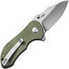 CIVIVI Knives Gordo (CIVC22018C2) 2.51" D2 Satin Drop Point Plain Blade, Olive Canvas Micarta Handle