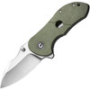 CIVIVI Knives Gordo (CIVC22018C2) 2.51" D2 Satin Drop Point Plain Blade, Olive Canvas Micarta Handle