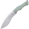 CIVIVI Knives Vaquita II (CIVC047C2) 3.2" Nitro-V Satin Kukri Plain Blade, Natural G-10 Handle, Black Kydex Sheath