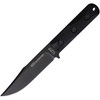 Ka-Bar EK Commando Short (EK50) 5.06" 1095 Cro-Van Black Clip Point Plain Blade, Black Ultramid Handle, Black Celcom Sheath