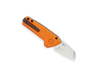 Buck Knives Mini Deploy Auto (BU839ORS) 1.75" 154CM Satin Wharncliffe Plain Blade, Orange Cerakote Coated Aluminum Handle with Push Button Open