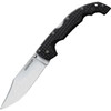 Cold Steel XL Voyager (CS29AXC) 5.5" AUS-10A Stonewashed Clip Point Plain Blade, Black Griv-Ex Handle with Black Aluminum Liners