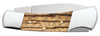 Case Lockback 25147 Smooth Natural Zebra Wood Handle (71225L SS)