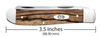 Case Mini Trapper 25142 Smooth Natural Zebra Wood (7254 SS)