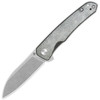 QSP Knife Otter (QS140F1) 2.7" 14C28N Stonewashed Drop Point Plain Blade, Denim Canvas Micarta Handle