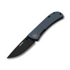 EIKONIC Knife Co Fairwind (220BGY) 2.72" D2  Black Plain Drop Point Blade, Blue G-10 Handle