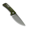 EIKONIC Knife Co RCK9 (100SSGN) 3.0" D2 Satin Plain Drop Point Blade, Green Micarta Handle