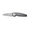 CIVIVI Knives Starflare (CIVC230522) 3.3" Nitro-V Satin Wharncliffe Plain Blade, Gray Aluminum Handle