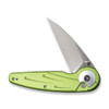 CIVIVI Knives Starflare (CIVC230523) 3.3" Nitro-V Satin Wharncliffe Plain Blade, Lime Green Aluminum Handle