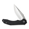 CIVIVI Knives Bluetick (CIVC230501) 3.47" 14C28N Satin Drop Point Plain Blade, Black G-10 Handle