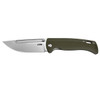 CJRB Resource (J1932GN) 4.18" AR-RPM9 Stonewashed Drop Point Plain Blade, Green G-10 Handle