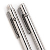 Tactile Turn Standard Side Click Pen (TTRSC1T) Satin Titanium Body, Stonewashed Titanium Click Button and Pocket Clip