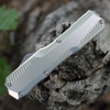 Kershaw Livewire OTF Automatic (9000RAW) - 3.30in CPM-MagnaCut Stonewashed Drop Point Plain Edge, Raw 6061-T6 Aluminum Handle