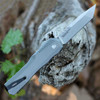 Kershaw Livewire OTF (9000TGRYSW) 3.3" CPM-MagnaCut Stonewashed Tanto Plain Blade, Gray 6061-T6 Aluminum Handle