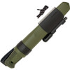 Morakniv Kansbol w Survival Kit (FT02566) 4.125" 12C27 Stainless Steel Satin Drop Point Plain Blade, Green Polymer with Rubber Insert Handle, Green Polymer Sheath, Detachable Survival Kit with Fire Starter, Diamond Sharpener, and Reflective Paracord, Detachable Leather Belt Loop