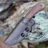 Winkler Knives Standard Duty 2 (WK035) 3.25" 80CrVr Black Drop Point Plain Blade, Walnut Wood Handle, Brown Leather Sheath
