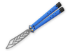Benchmade Necron Trainer (BM99T) 4.59" 440C Stonewashed Scimitar Dull Blade, Blue G-10 Handle with Adjustable and Removable Tungsten Weights and Handle Extensions