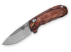 Benchmade North Fork (BM15032) 2.97" CPM-S30V Satin Drop Point Plain Blade, Stabilized Wood Handle