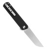 Kansept Knives Foosa (KT2020T10) 3.06" 154CM Satin Tanto Plain Blade, Black G-10 Handle