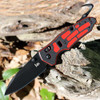 Hogue HK First Response Tool (54759) 3.5" Black Cerakote CPM-S45VN Drop Point Plain Edge, ChromaCut Black and Red G-10 Handle