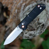 Boker Plus Kihon DC (01BO800) - 3.23" Stonewash D2 Steel Drop Point Plain Blade, Black GFN Handle