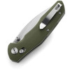 Bestechman Ronan (BTKMK02B) 3.26" Sandvik 14C28N Satin Drop Point Plain Blade, OD Green G-10 Handle