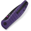 Bestechman Goodboy (BTKMK04F) 3.54" D2 Black PVD Coated Drop Point Plain Blade, Purple G-10 Handle with Button Lock