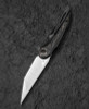 Bestech Knives Blind Fury (BTKT2303B) 3.62" M390 Stonewash/Satin Tanto Plain Blade, Copper/Black Carbon Fiber + Titanium Handle