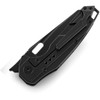 Bestech Knives Nyxie (BTKT2209D) 3.43" S35VN Black Stonewashed Reverse Tanto Plain Blade, Black Titanium + Carbon Fiber Handle