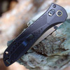 Benchmade Limited Edition Seven | Ten (710-2401) -  4.0"  FDE PVD CPM-MagnaCut Drop Point Plain Blade, Black Aluminum Handle