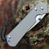 Chris Reeve Knives Large Sebenza 31 Left Hand, 3.61" CPM MagnaCut Stonewashed Drop Point Blade (L31-1001)