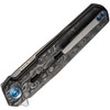WE Knife Navo (WE220262) 3.25" CPM-20CV Satin Drop Point Plain Blade, Black Rose Carbon Fiber Handle
