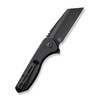 CIVIVI ExOne (C23036-1) 2.94" Nitro-V Blackwashed Reverse Tanto Plain Blade, Black G-10 Handle