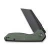 CIVIVI ExOne (C23036-3) 2.94" Nitro-V Blackwashed Reverse Tanto Plain Blade, Green Canvas Micarta Handle