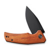 CIVIVI Regulatron (C23006-3) 2.98" Nitro-V Blackwashed Drop Point Plain Blade, Guibourtia Wood Handle