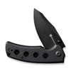 Sencut Excalis (S230681) 2.97" 9Cr18MoV Black Reverse Tanto Plain Blade, Black G-10 Handle