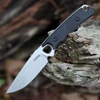 Kershaw Steppe 2048 fixed blade knife showing the 3.55-inch stonewashed D2 blade and black textured handle.