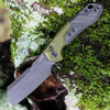 Kershaw Launch 14 Automatic Knife (KS7850OLBW) 3.375" CPM-154 Blackwashed Cleaver Plain Blade, Black and Olive Aluminum w/ Carbon Fiber Inlay Handle
