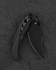 Bestech Razon (BTKT2406B) 3.87" CPM-Magnacut Black PVD Coated Clip Point Plain Blade, Black Titanium Handle