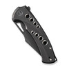 WE Knife Swiftfin (WE230511) 3.8" CPM-20CV Blackwashed Modified Clip Point Plain Blade, Black Titanium Handle with Satin Holes