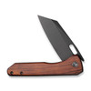 CIVIVI Nugz (CIVC230602) 3.17" 14C28N Blackwashed Reverse Tanto Plain Blade, Guibourtia Wood Handle