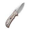 Sencut Hyrax (S230973) 3.3" 9Cr18MoV Satin Drop Point Plain Blade, Red/Ivory G-10 Handle