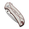 Sencut Hyrax (S230973) 3.3" 9Cr18MoV Satin Drop Point Plain Blade, Red/Ivory G-10 Handle