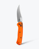Benchmade Mini Taggedout (BM15533) 3.04" CPM-154 Stonewashed Clip Point Plain Blade, Orange Grivory Handle