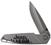 Case TecX TS1-T Jeep (27016) 2.17" 440 Gray Coated Drop Point Plain Blade, Gray Titanium Coated Handle with Black Jeep Logo